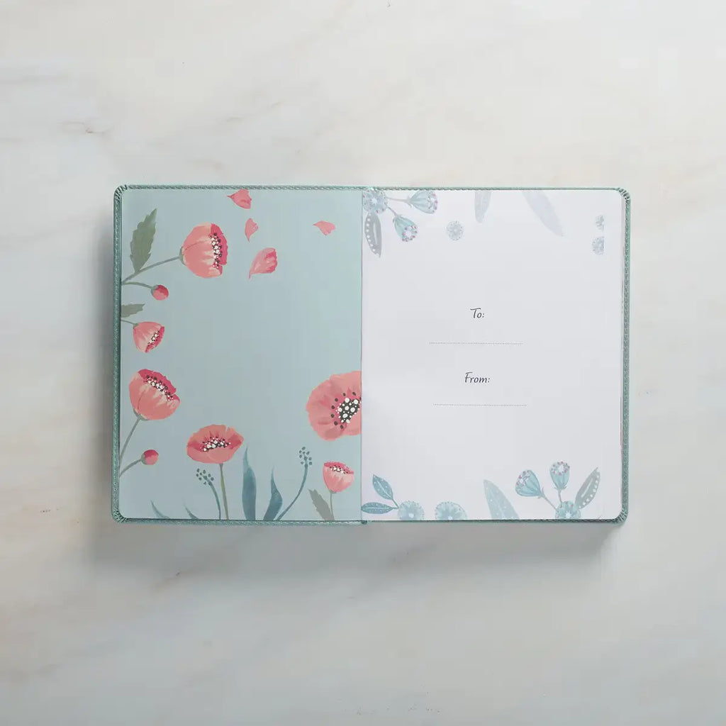 Find Joy Mint-Green Faux Leather Devotional