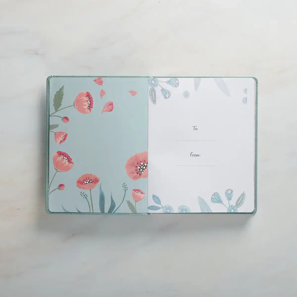Find Joy Mint-Green Faux Leather Devotional