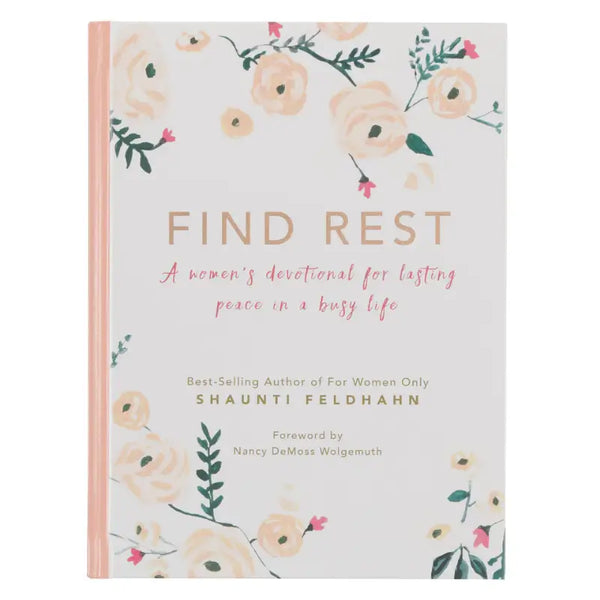 Find Rest Pink Faux Leather Devotional