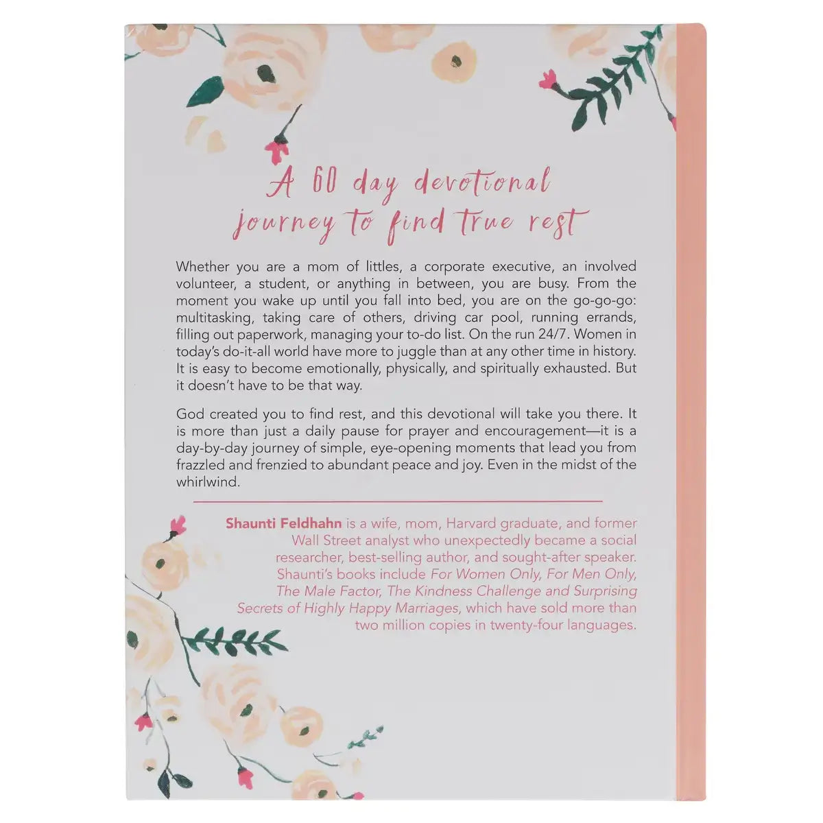 Find Rest Pink Floral Hardcover Devotional Secondary image