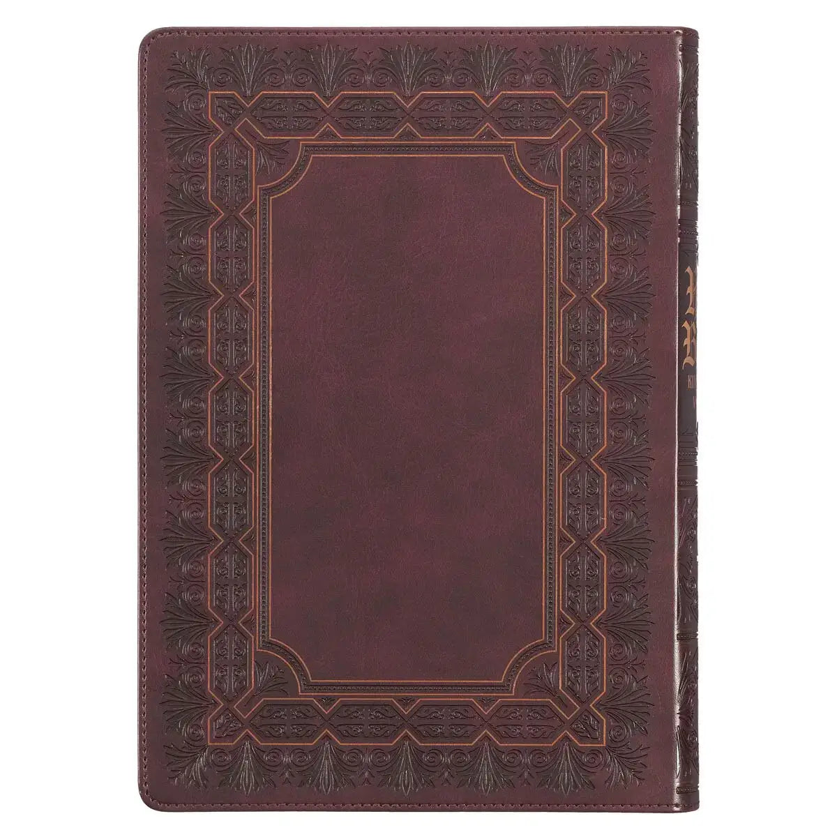 Framed Burgundy Faux Leather Super Giant Print King James Version Bible