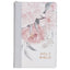 Frosty Gray & Pink Floral Faux Leather King James Version Deluxe Gift Bible with Thumb Index & ZipperÊClosure