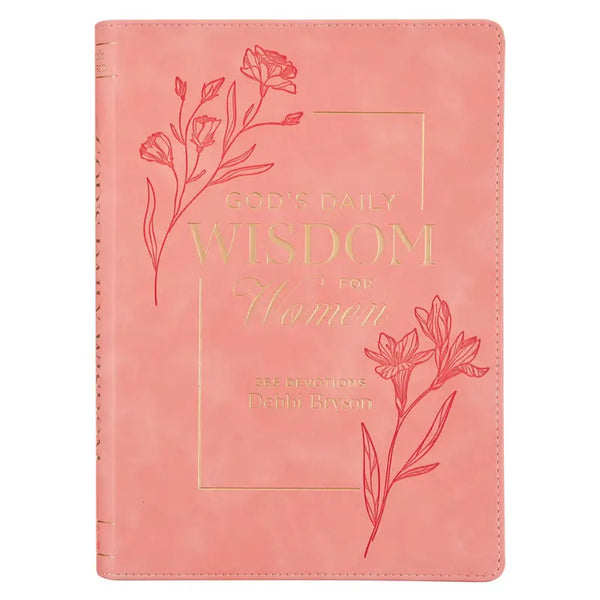 God's Daily Wisdom for Women Pink Faux Leather Daily Devotional