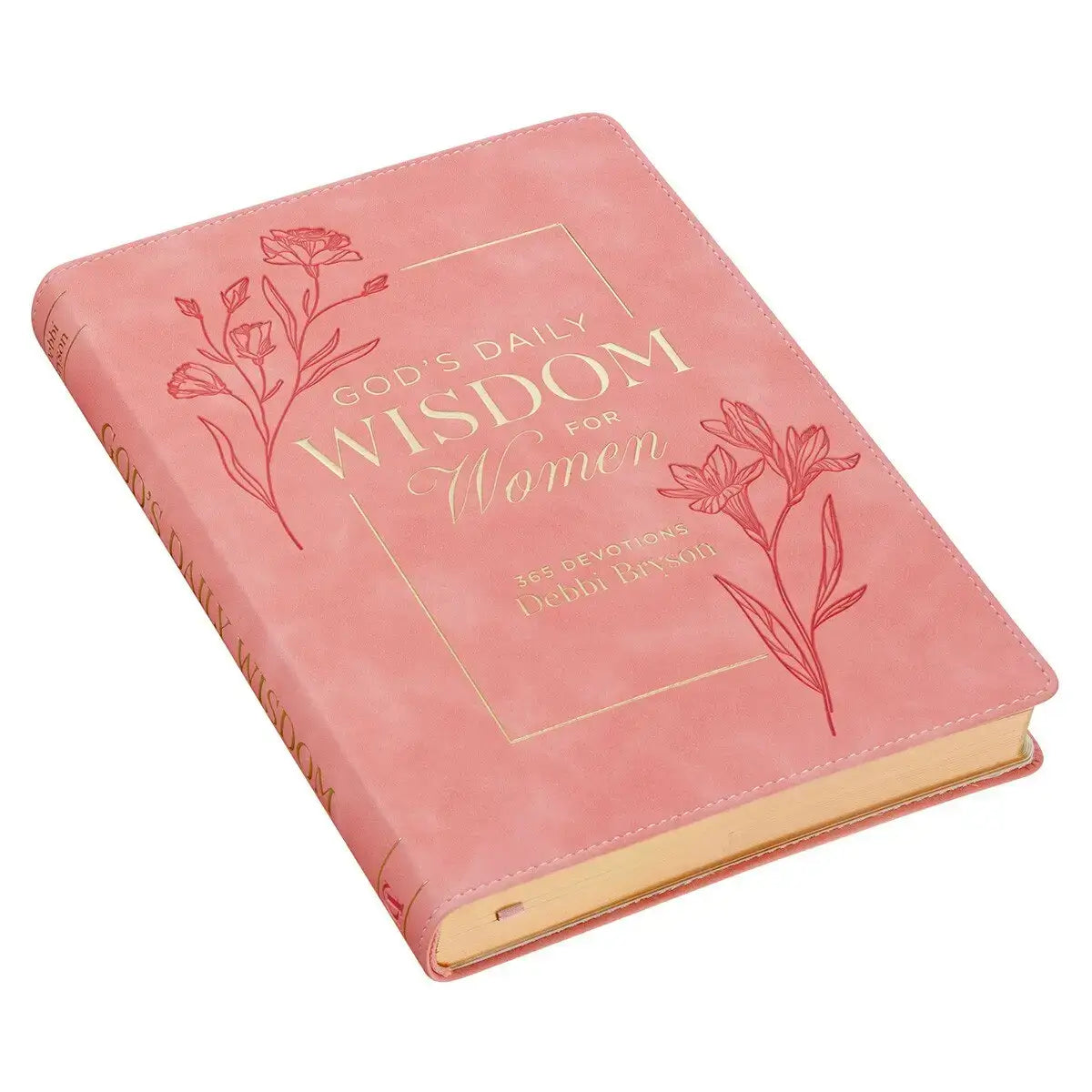 God's Daily Wisdom for Women Pink Faux Leather Daily Devotional