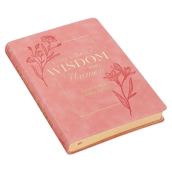 God's Daily Wisdom for Women Pink Faux Leather Daily Devotional