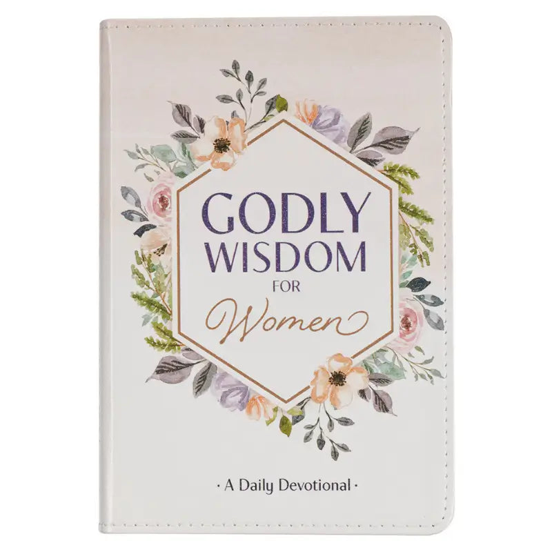Godly Wisdom for Women White Faux Leather Devotional Main image