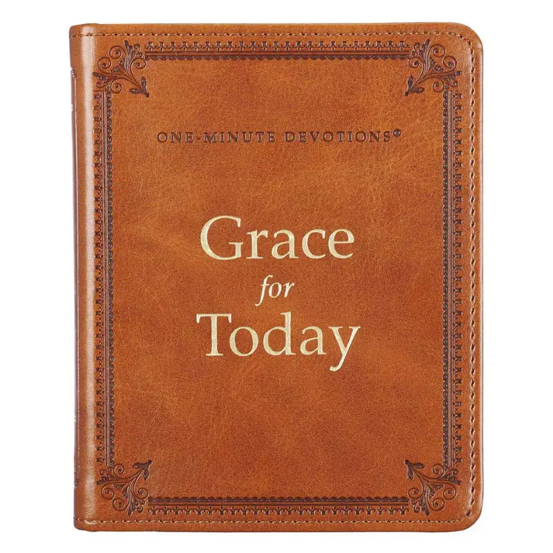 Grace for Today Brown Faux Leather One-Minute Devotions Main image