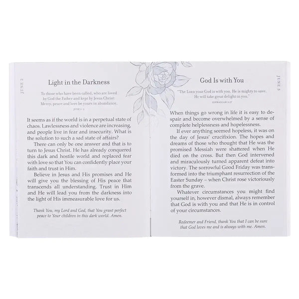 Grace for Today Navy Blue Softcover One-Minute Devotion