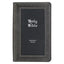Gray & Black Faux Leather Giant Print Standard-size King James Version Bible with Thumb Index