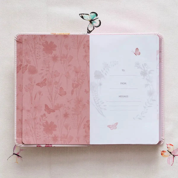 He Restores My Soul Pink Faux Leather Daily Devotional for Women