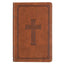 Honey-Brown Faux Leather King James Version Deluxe Gift Bible with Thumb Index