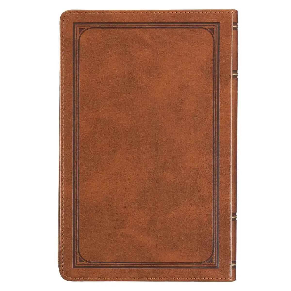 Honey-Brown Faux Leather King James Version Deluxe Gift Bible with Thumb Index Secondary image