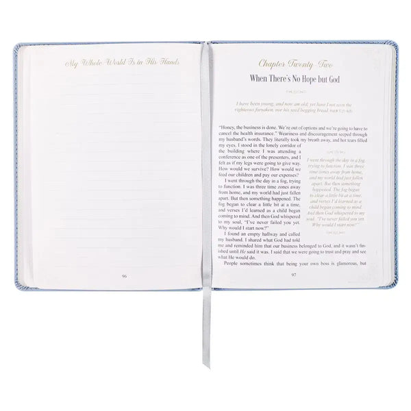 Hope That Endures Blue Faux Leather Devotional