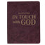 In Touch with God Maroon Faux Leather Devotional