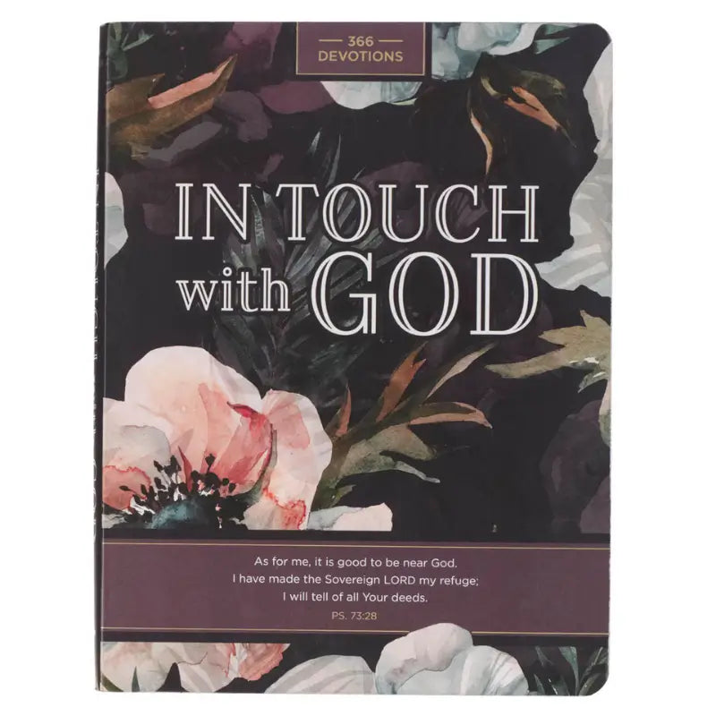 In Touch with God Pink Floral Softcover Devotional Main image