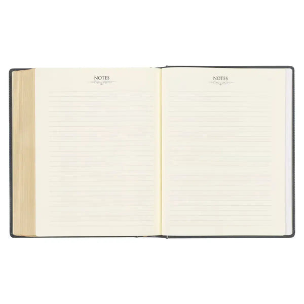 Iron Gray Faux Leather Hardcover Large Print King James Version Note-taking Bible