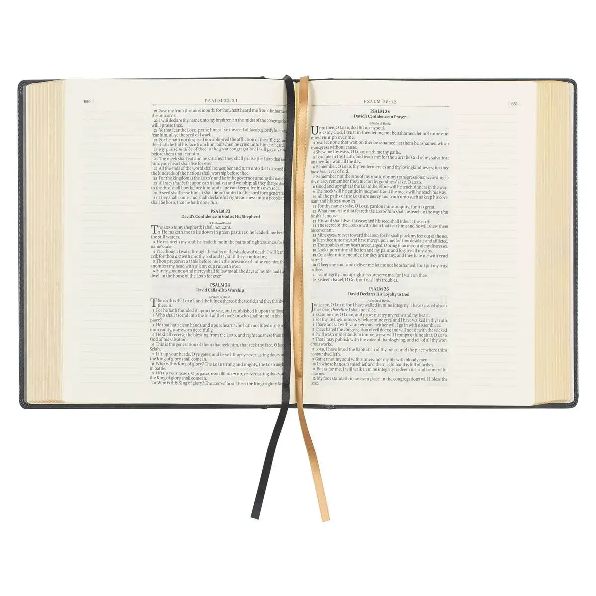 Iron Gray Faux Leather Hardcover Large Print King James Version Note-taking Bible