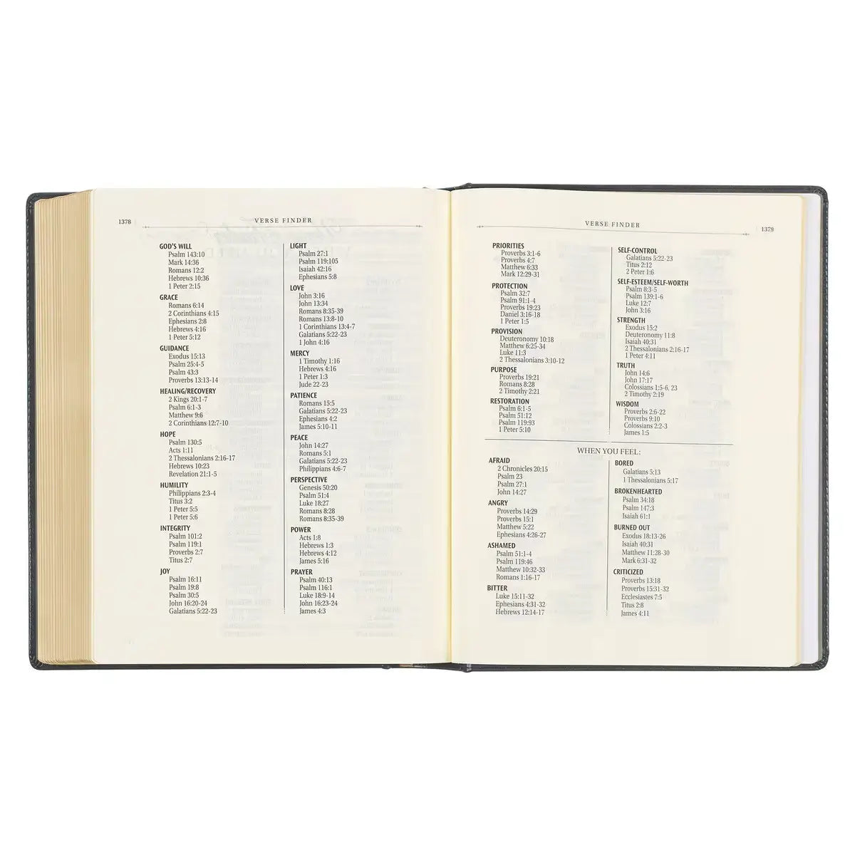 Iron Gray Faux Leather Hardcover Large Print King James Version Note-taking Bible