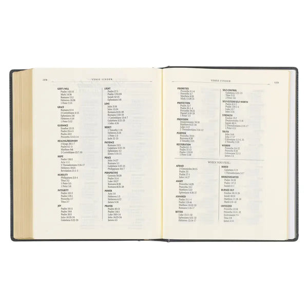 Iron Gray Faux Leather Hardcover Large Print King James Version Note-taking Bible