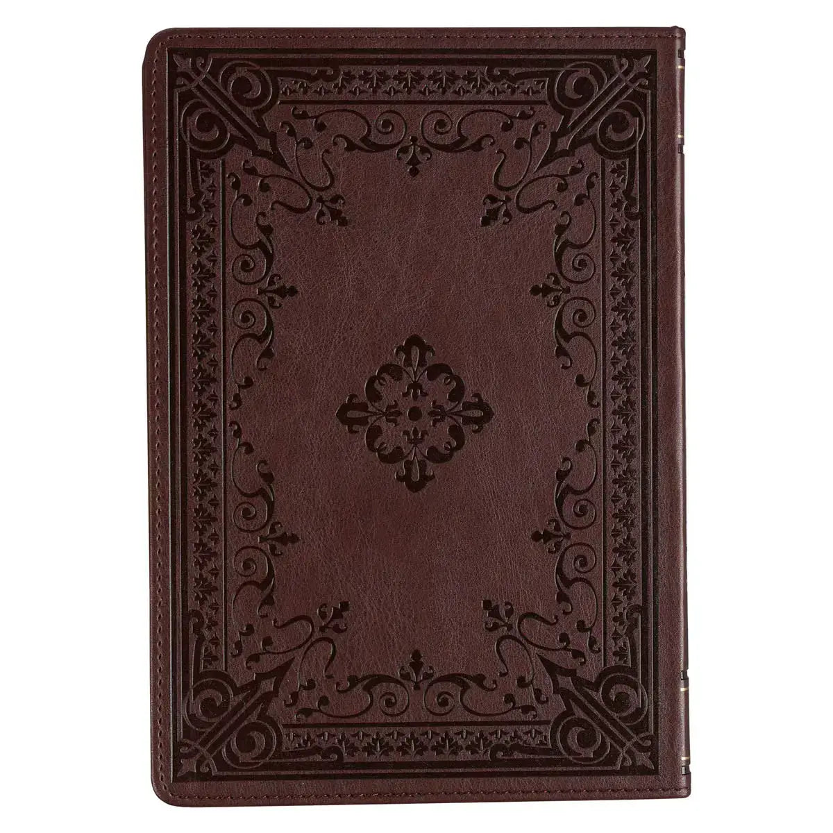 Large Print Edition Daily Devotions from the KJV Brown Faux Leather Devotional Secondary image