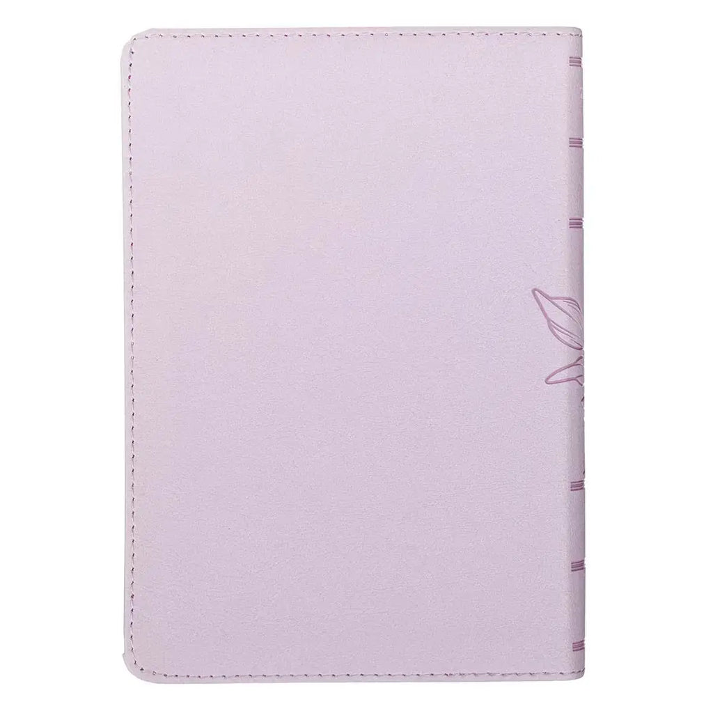 Lavender Bouquet Faux Leather Large Print Compact King James Version Bible