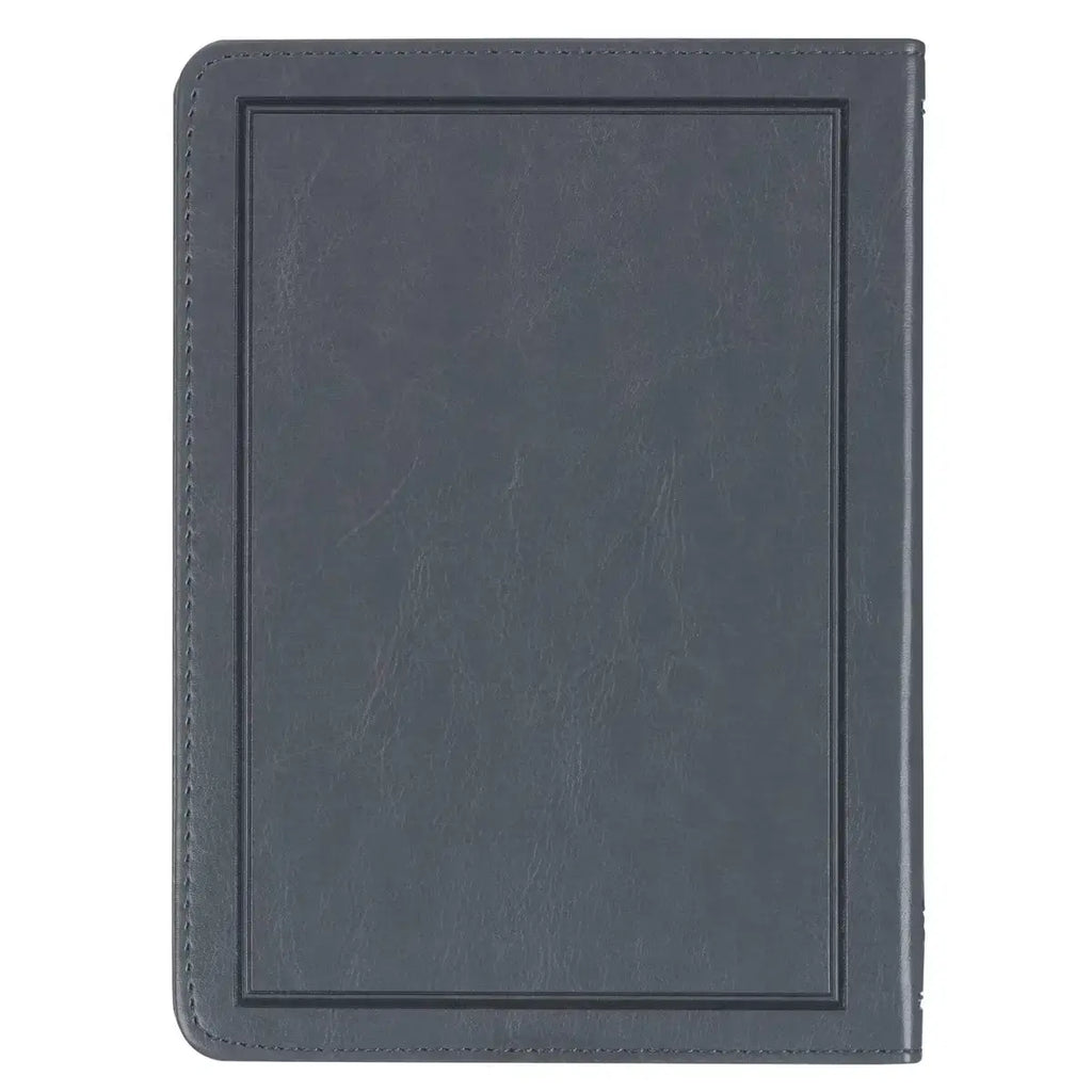 Legacy of Leaders Gray Faux Leather Devotional