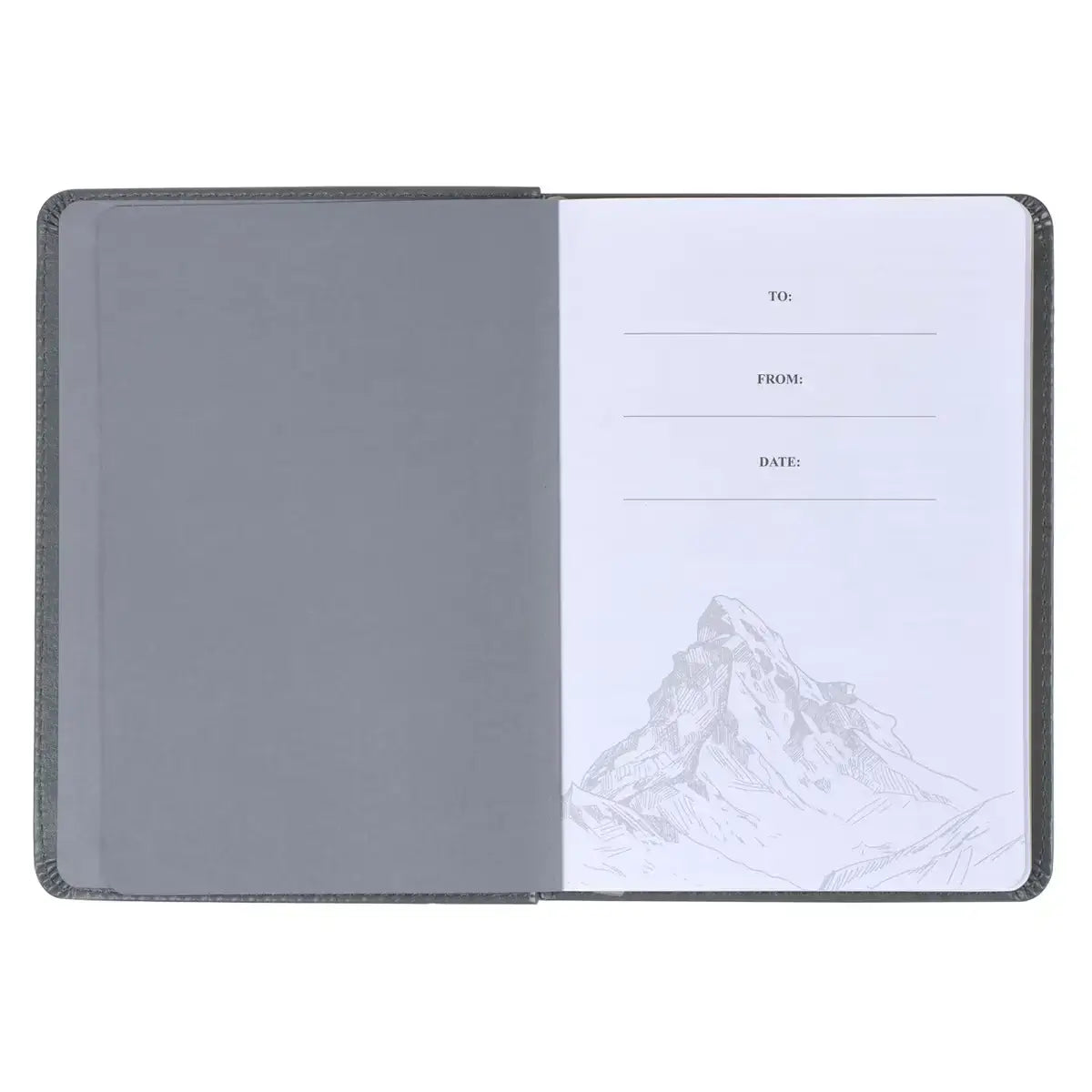 Legacy of Leaders Gray Faux Leather Devotional