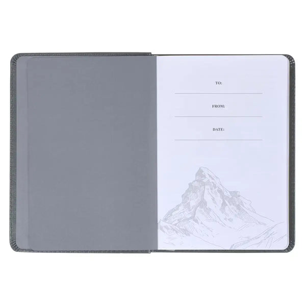 Legacy of Leaders Gray Faux Leather Devotional