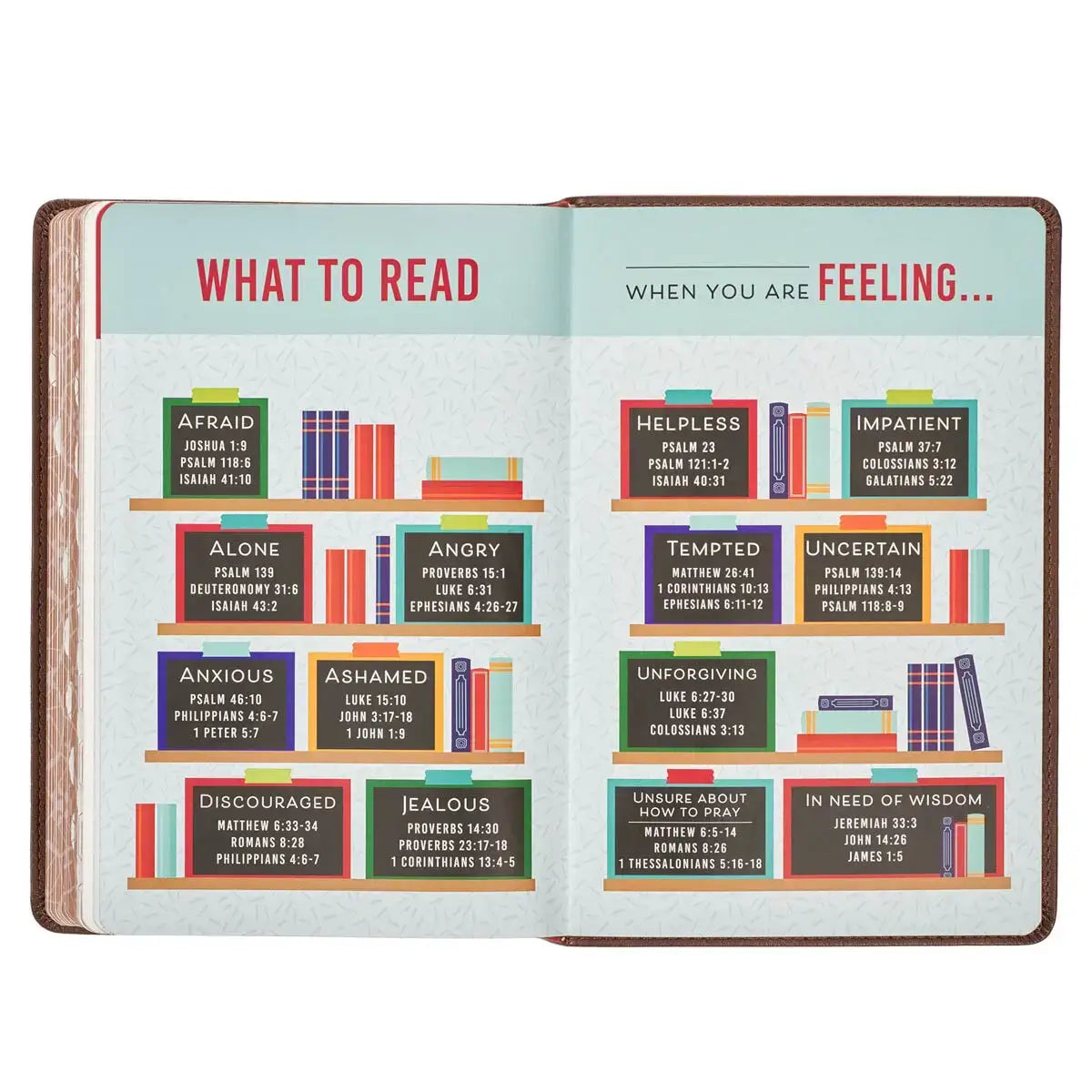Lion Brown Faux Leather Kid's King James Version Bible