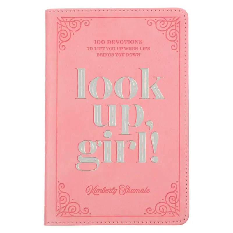 Look Up, Girl! Pink Faux Leather Devotional Main image