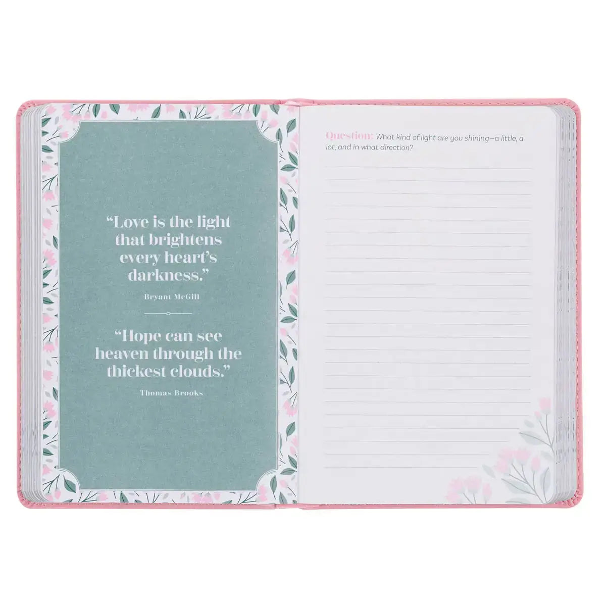 Look Up, Girl! Pink Faux Leather Devotional