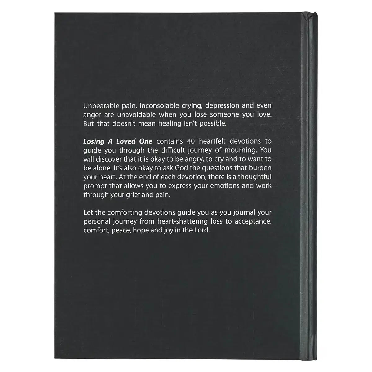 Losing a Loved One Black Hardcover Devotional Secondary image