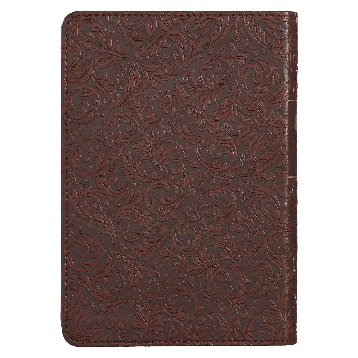 Medium Brown Faux Leather Large Print Compact King James Version Bible