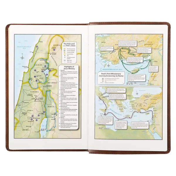 Medium Brown King James Version Deluxe Gift Bible with Thumb Index
