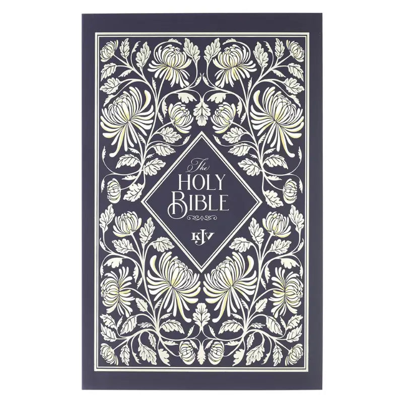 Midnight Floral Softcover King James Version Outreach Bible Main image