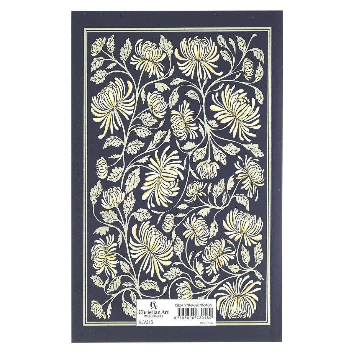 Midnight Floral Softcover King James Version Outreach Bible