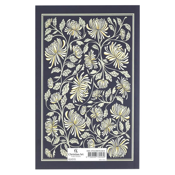 Midnight Floral Softcover King James Version Outreach Bible