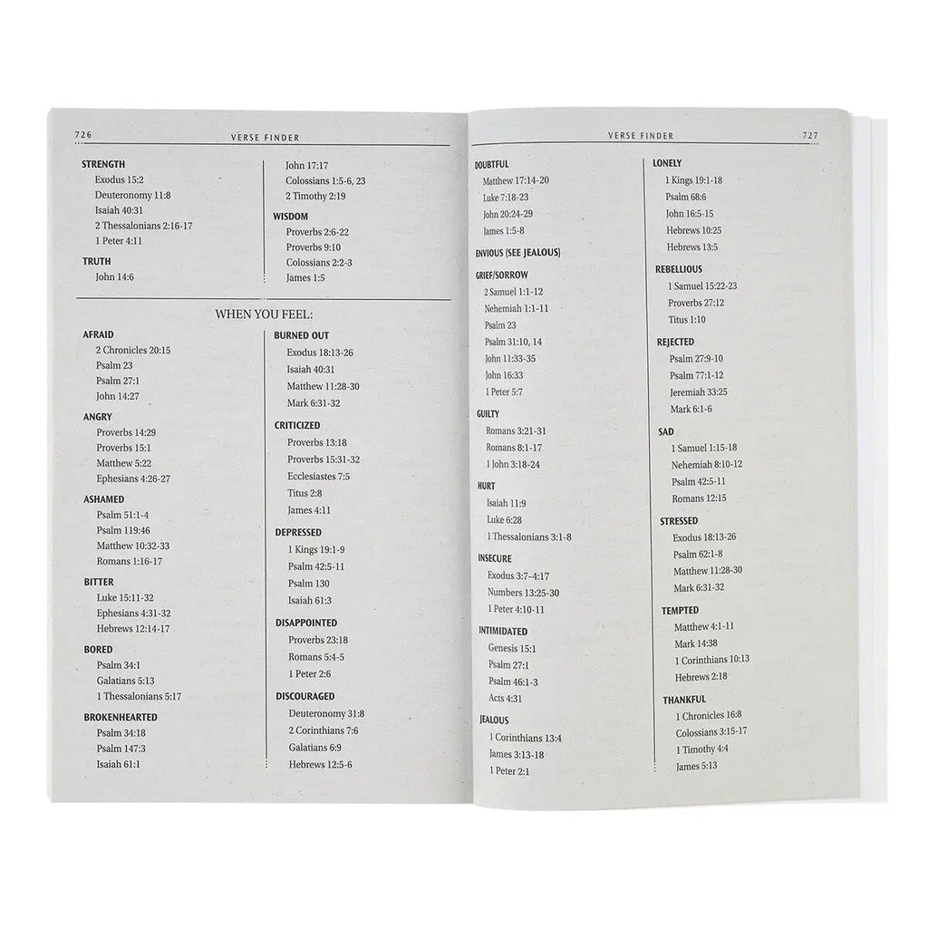 Midnight Floral Softcover King James Version Outreach Bible