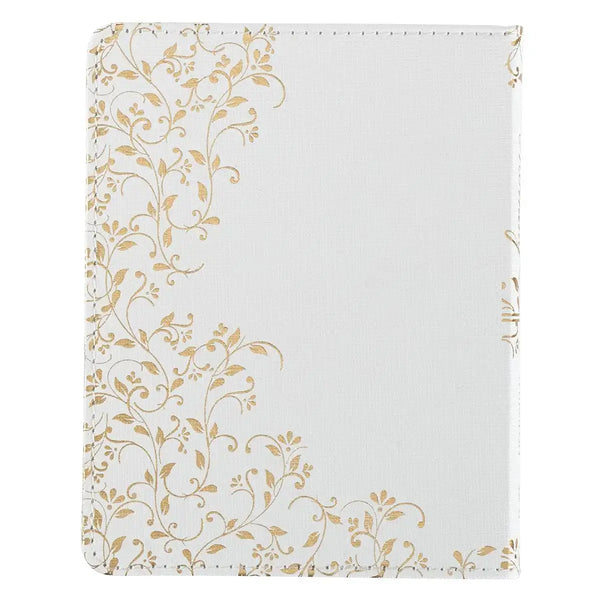 Morning by Morning White Faux Leather One-Minute Devotions