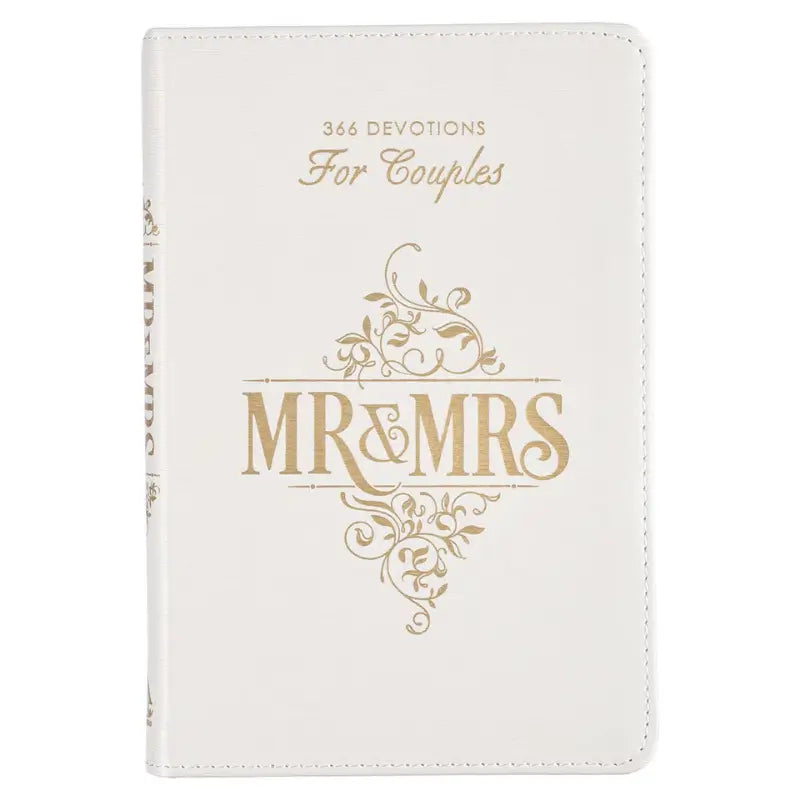 Mr. & Mrs. 366 Devotions for Couples White Faux Leather Devotional Main image