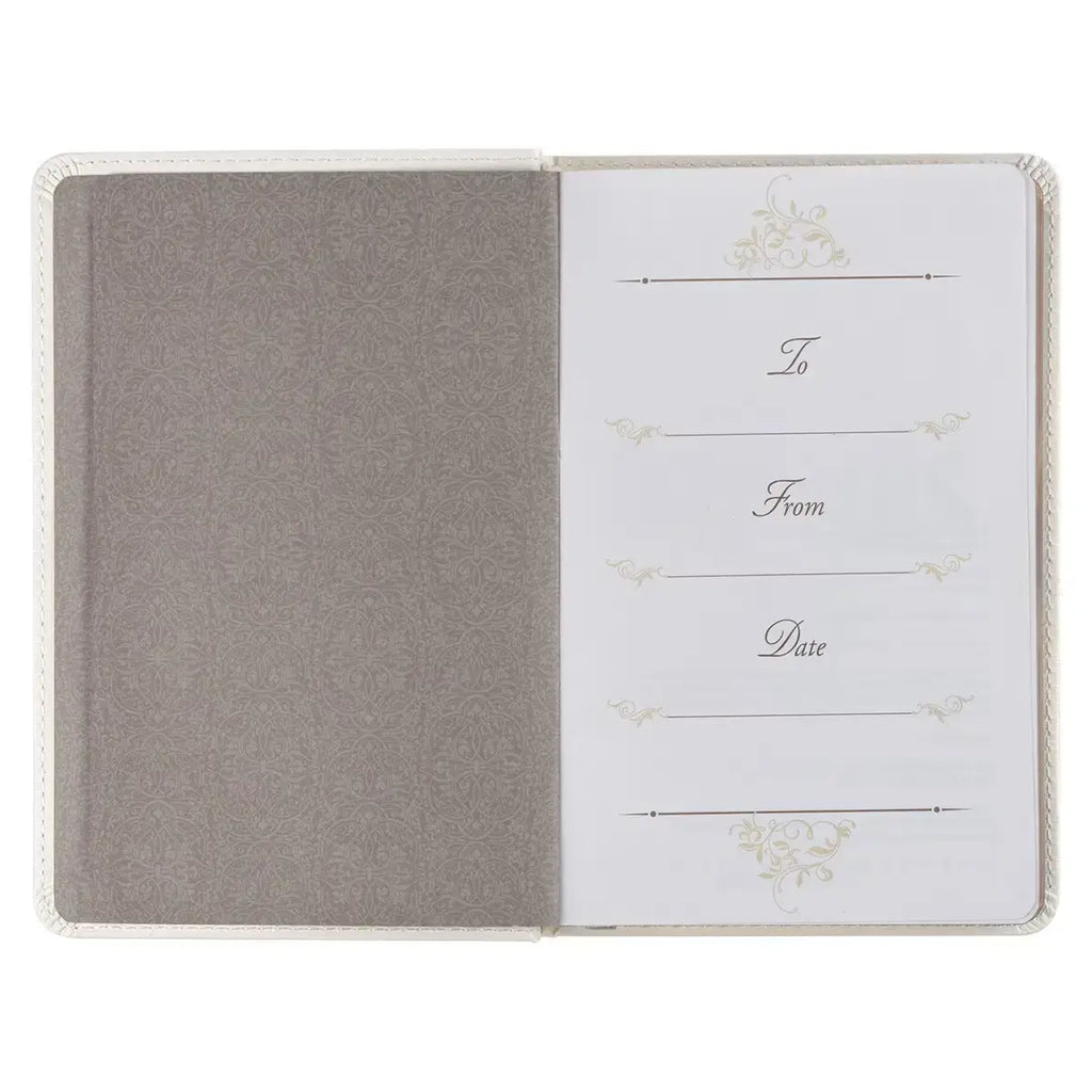 Mr. & Mrs. 366 Devotions for Couples White Faux Leather Devotional