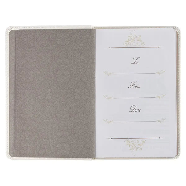 Mr. & Mrs. 366 Devotions for Couples White Faux Leather Devotional