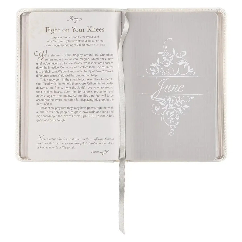 Mr. & Mrs. 366 Devotions for Couples White Faux Leather Devotional