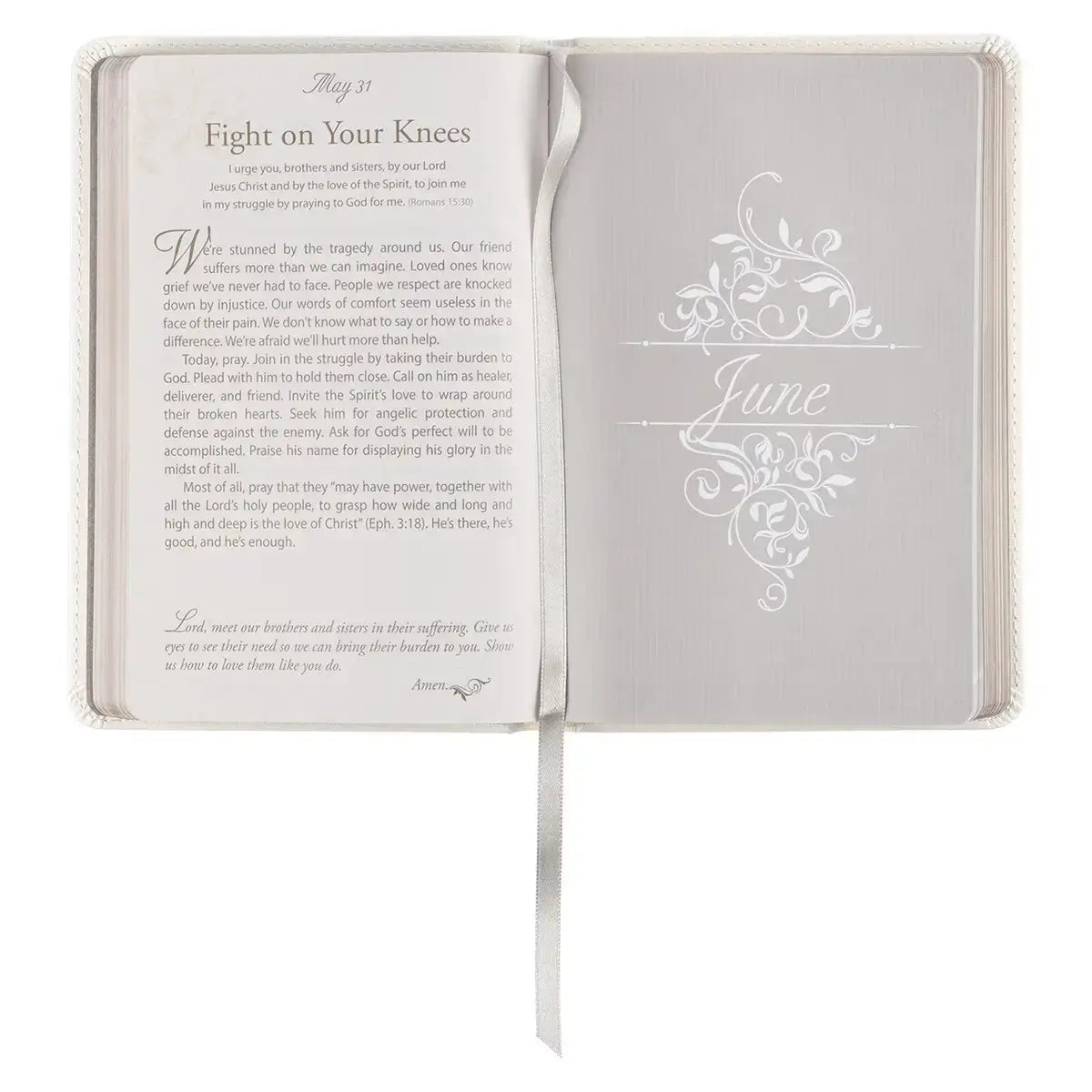 Mr. & Mrs. 366 Devotions for Couples White Faux Leather Devotional