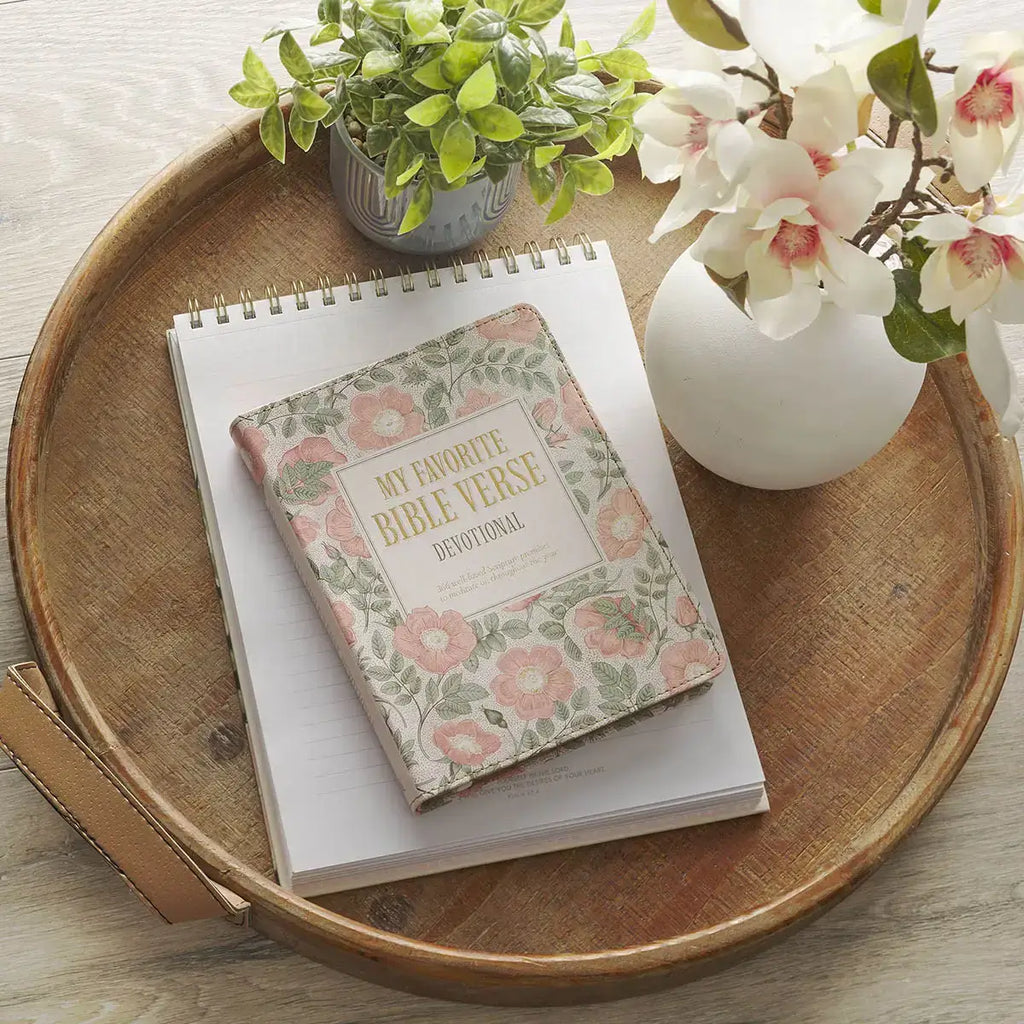 My Favorite Bible Verse Pink Faux Leather Devotional for Women