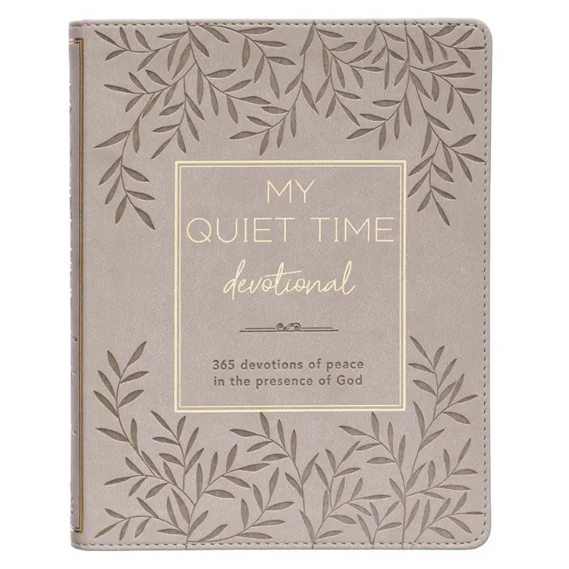 My Quiet Time Cappuccino Faux Leather Devotional