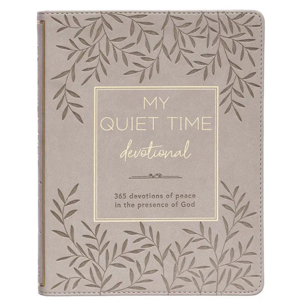 My Quiet Time Cappuccino Faux Leather Devotional
