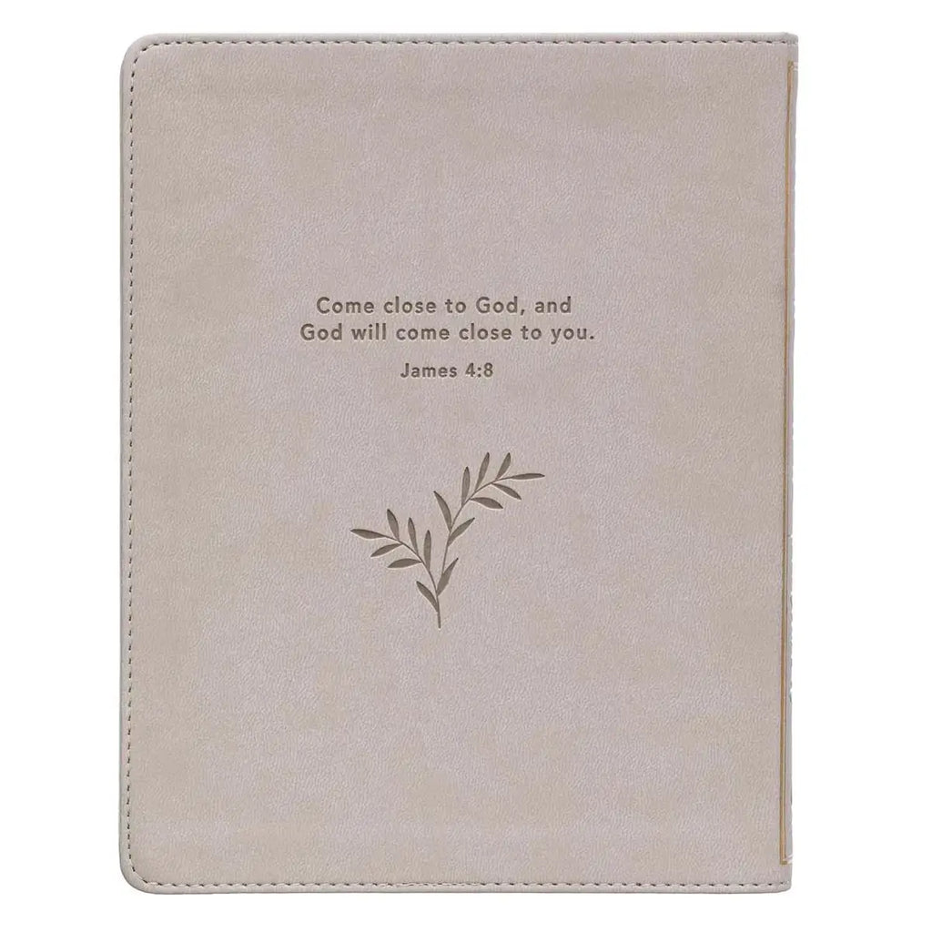 My Quiet Time Cappuccino Faux Leather Devotional