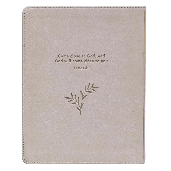 My Quiet Time Cappuccino Faux Leather Devotional