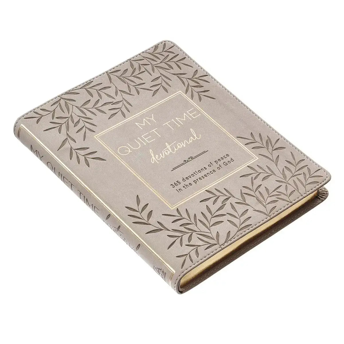 My Quiet Time Cappuccino Faux Leather Devotional